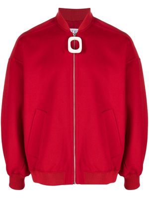 JW Anderson zip-front bomber jacket - Red