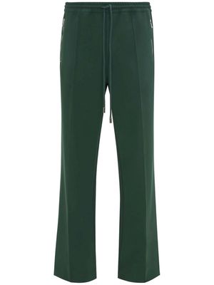 JW Anderson zip-pocket straight track pants - Green