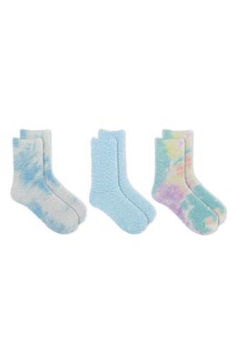 K Bell Socks 3-Pack Plush Slipper Socks in Blmul