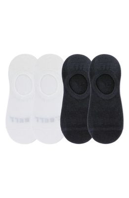 K Bell Socks 4-Pack Low-Cut Sock Liners in White