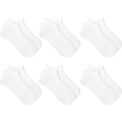 K Bell Socks 6-Pack Assorted No-Show Socks in White 