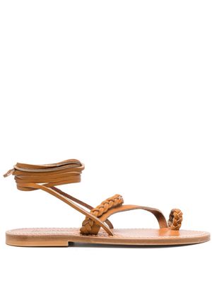 K. Jacques Scara leather sandals - Brown