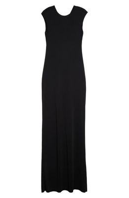 K. NGSLEY Le Twist Jersey Maxi Dress in Black