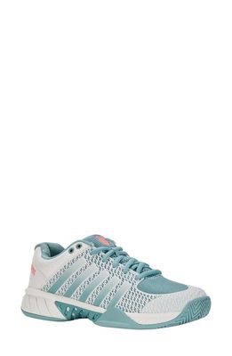 K-Swiss Express Light Pickle Ball Running Shoe in Blanc/nile/desert