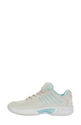 K-Swiss Hypercourt Express 2 Tennis Shoe in Gray/White/Blue Glow