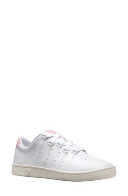 K-Swiss The Pro Sneaker in White/quartz Pink/snow White