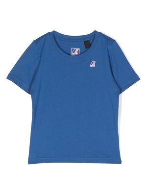K Way Kids chest logo-patch T-shirt - Blue