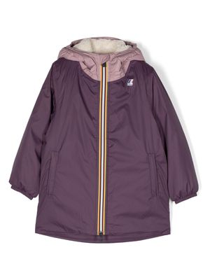 K Way Kids Le Vrai 3.0 hooded jacket - Purple