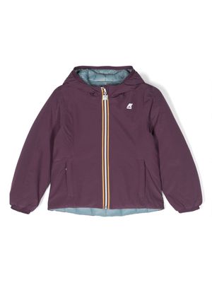 K Way Kids reversible quilted jacket - Purple