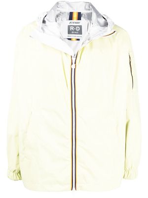 K-Way R&D zip-up hooded jacket - Yellow
