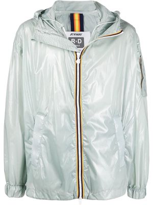 K-Way R&D zipped hooded jacket - Grey