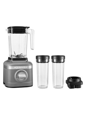 K150 3-Speed Ice Crushing Blender with 16-Oz. & 48-Oz. Blending Jars - Charcoal Gray