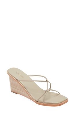 Kaanas Azuma Strappy Wedge Sandal in Taupe