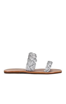 Kaanas Muria Sandal in Metallic Silver