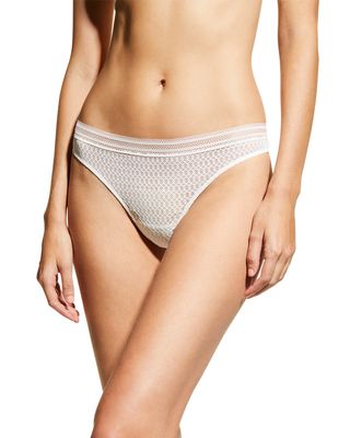 Kaia Mid-Rise Lace Thong