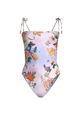 Kailan Numen Floral Reversible One-Piece Swimsuit