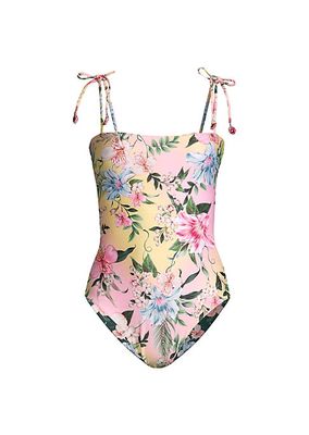 Kailan Reversible Floral One-Piece Swimsuit