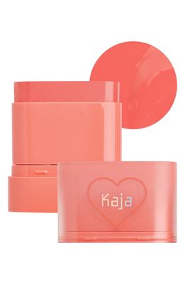 Kaja Dewy Bar Blush & Lip Balm in Peach Cobbler