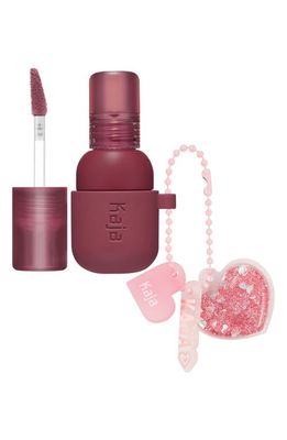 Kaja Jelly Charm Lip & Blush Stain with Glazed Key Chain in Fig Soda