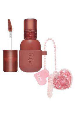 Kaja Jelly Charm Lip & Blush Stain with Glazed Key Chain in Peach Fizz
