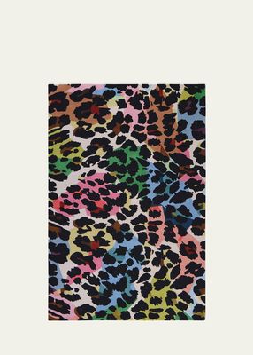 Kaleidoscope Leopard Hand-Knotted Rug, 9' x 12'