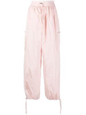 Kalmanovich mid-rise wide-leg track pants - Pink