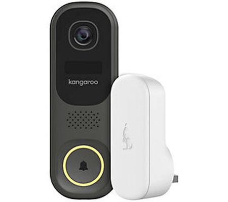 Kangaroo Video Doorbell Camera with Chime and 1yr Cam Protect