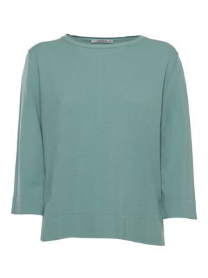 Kangra Aqua Green Cotton Sweater