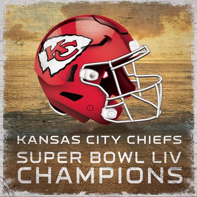 Kansas City Chiefs Super Bowl LIV Champions 18'' x 18'' Sign