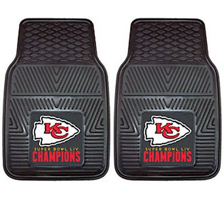 Kansas City Chiefs Super Bowl LIV Champs Vinyl Car Mat Set