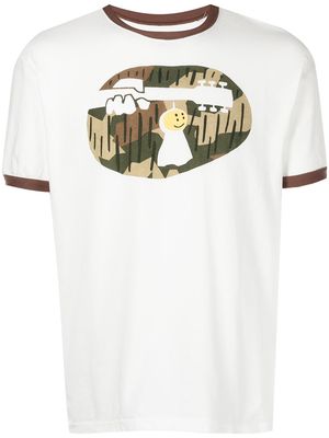 Kapital Camo Rain Boy Woodstock T-shirt - White