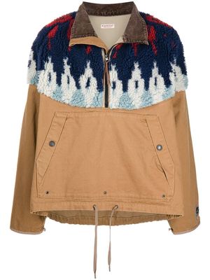 Kapital Chino x BOA fleece-panel jacket - Neutrals