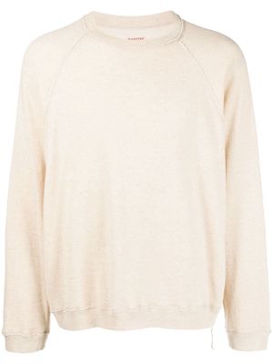 Kapital crew-neck cotton-blend sweatshirt - Neutrals