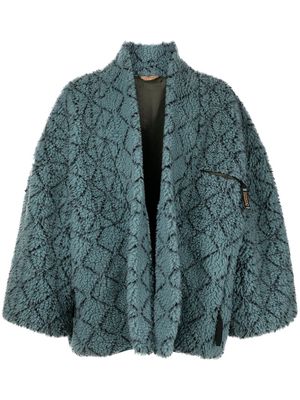 Kapital Do-Gi Sashiko fleece kesa jacket - Blue