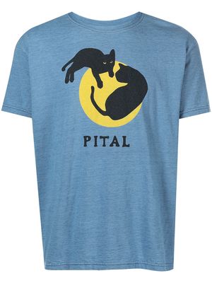 Kapital graphic-print cotton T-shirt - Blue