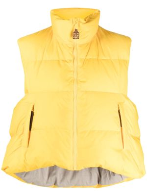 Kapital high-neck padded gilet - Yellow