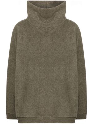 Kapital high-neck reverse fleece sweatshirt - Brown