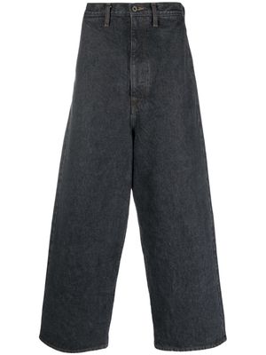 Kapital mid-rise wide-leg jeans - Blue