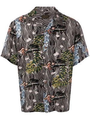 Kapital Piano Aloha shirt - Black
