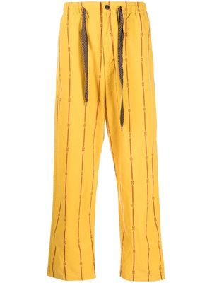 Kapital Siam striped trousers - Yellow
