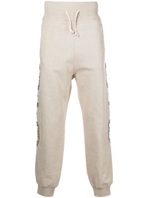 Kapital studded high-waist track pants - Grey
