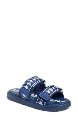 KAPPA 222 Banda Slide Sandal in Blue Md Cobalt-White