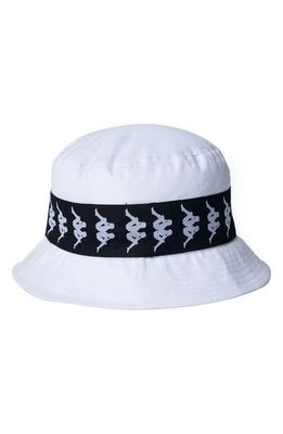 KAPPA ACTIVE Active 222 Banda Bucket Hat in White-Black 900