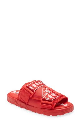 KAPPA ACTIVE Kappa 222 Banda Mitel Slide Sandal in Red/White