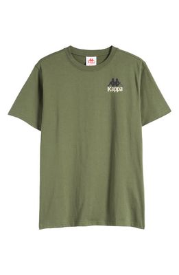 KAPPA Authentic Ables Cotton Graphic T-Shirt in Green Cypress