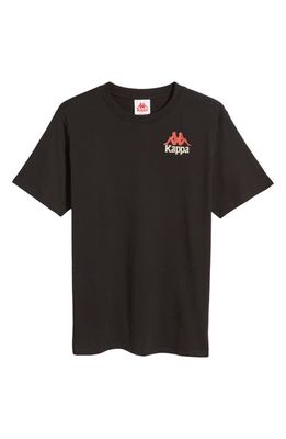 KAPPA Authentic Ables Cotton Graphic T-Shirt in Jet Black
