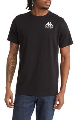 KAPPA Authentic Ables Graphic T-Shirt in Black Jet