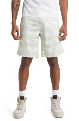 KAPPA Authentic Cordae Mesh Athletic Shorts in Grey Light