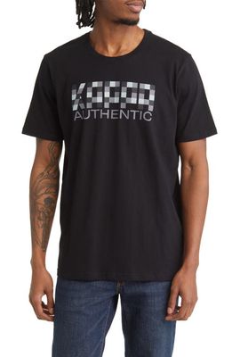 KAPPA Authentic River Graphic T-Shirt in Black Jet