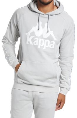 KAPPA Men's 222 Banda Hurtado 2 Pullover Hoodie in Grey Northern-Bright White